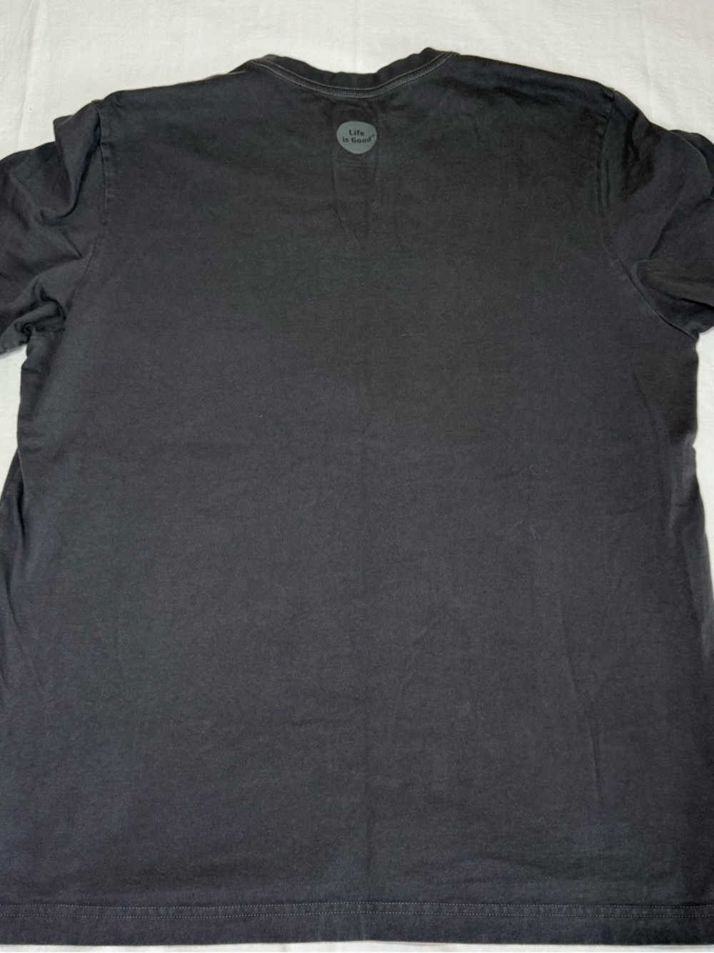 Life Is Good Crusher Mens L Cotton Charcoal “ Peace, Love Hoppiness”  T-shirt - Picture 5 of 5